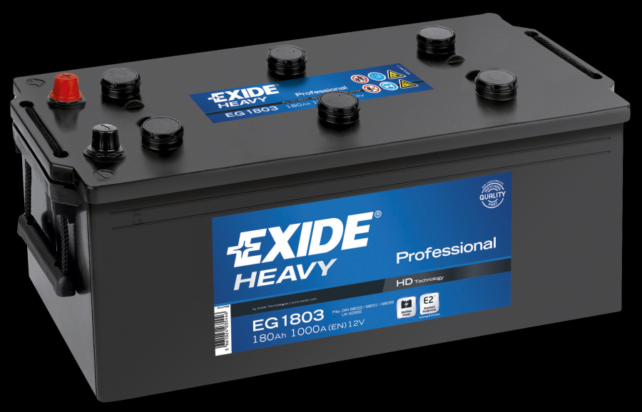 Аккумулятор Professional 180Ah/1000A (L+  Std.) EXIDE CG1803